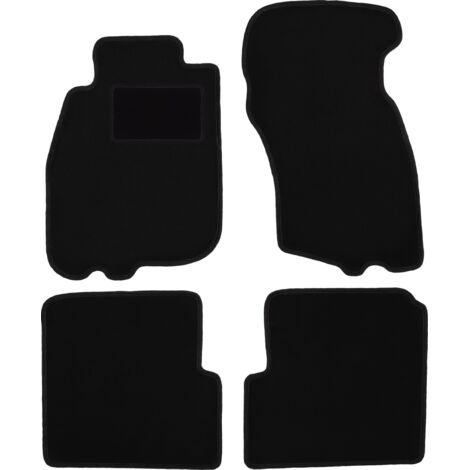 Alfombrillas de terciopelo negro para Volvo S40 I sedán (1995-2004)