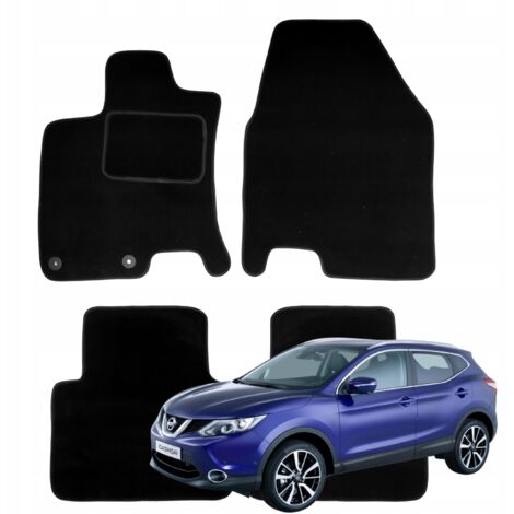 Alfombrillas de terciopelo Nissan Qashqai+2 para el coche 2008-2014 B
