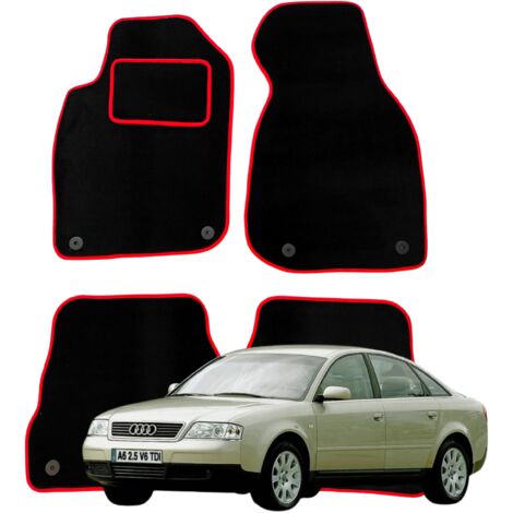 Alfombrillas de terciopelo para Audi A6 C5 1997-2004, limpiaparabrisas para coche R
