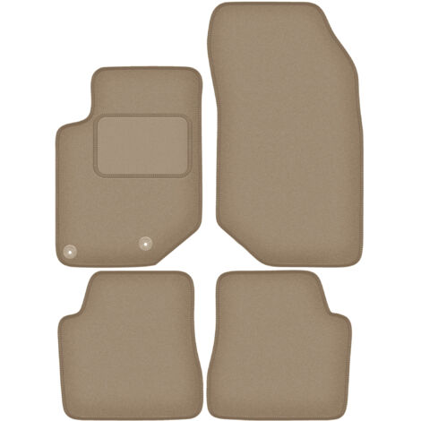 Alfombrillas de terciopelo para Citroën C4 X hatchback, sedán (2020-) beige