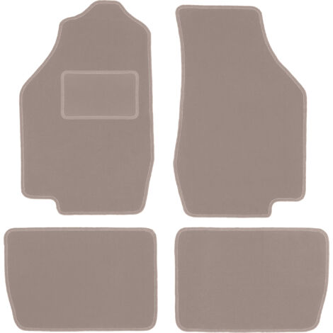 Alfombrillas de terciopelo para coche: Honda Civic IV hatchback (1987-1991) beige