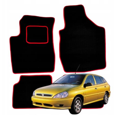 Alfombrillas de terciopelo para Kia Rio 1 2000-2005, limpiaparabrisas para coche R