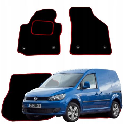 Alfombrillas de terciopelo para Volkswagen Caddy 2004-2015, limpiaparabrisas para coche R