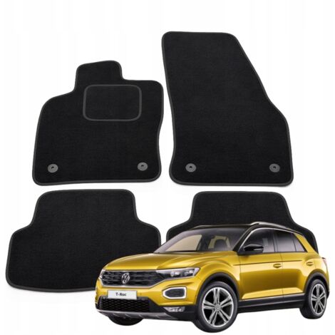 Alfombrillas de terciopelo para Volkswagen T-ROC. Juego de 4 alfombrillas para coche. B