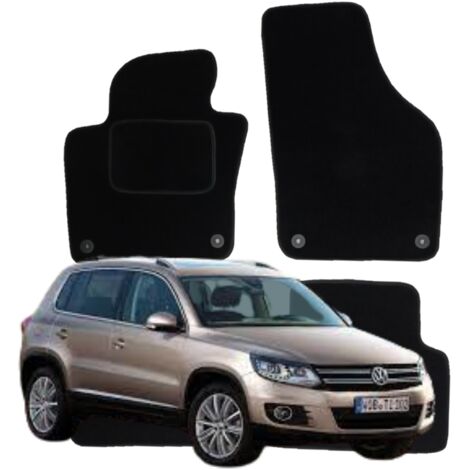 Alfombrillas de terciopelo para Volkswagen Tiguan 1 2007-2016, limpiaparabrisas para coche B