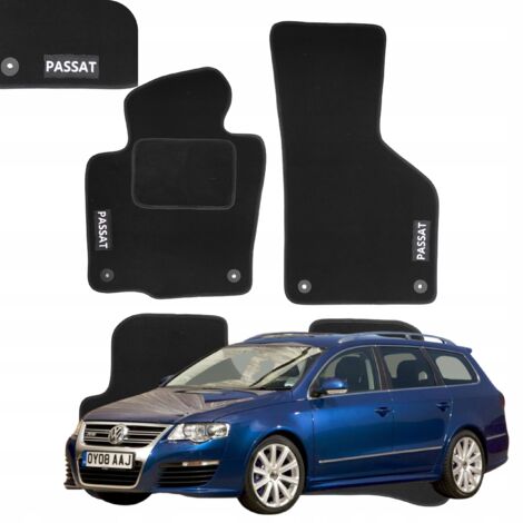 Alfombrillas de terciopelo para VW Passat B6 / B7 / CC / 2005-2016 CON RELIEVE B