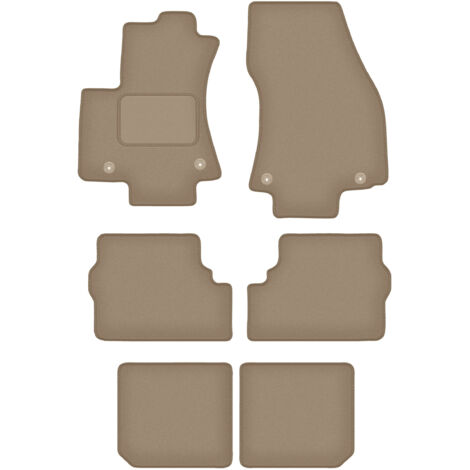 Alfombrillas de velour para OPel Zafira A monovolumen 7 plazas (1999-2005) beige