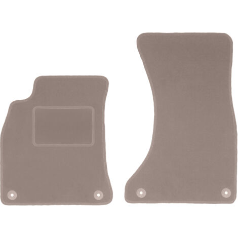 Alfombrillas delanteras beige para Audi A4 B8 sedán, familiar, avant, allroad (2007-2015)