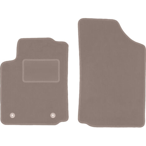 Alfombrillas delanteras beige para: Citroën C2 hatchback (2003-2009)