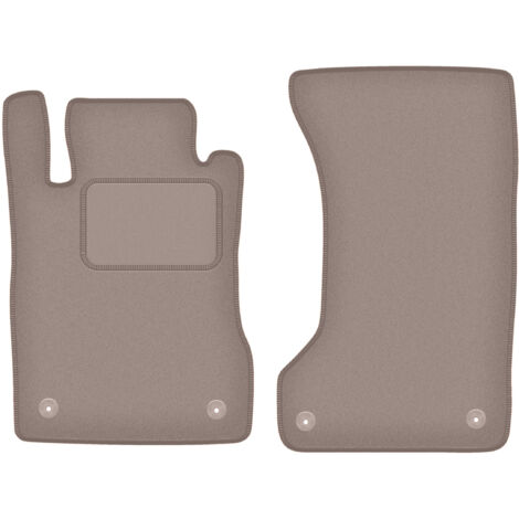 Alfombrillas delanteras beige para Mercedes W211 4Matic sedán, familiar (2003-2009)