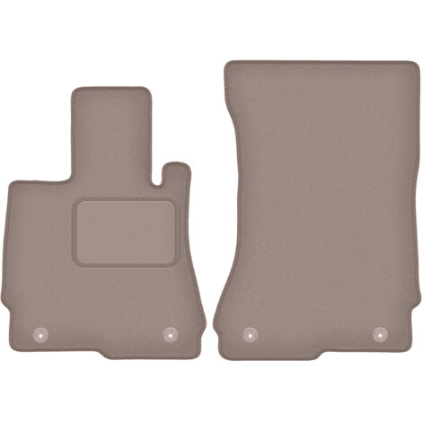 Alfombrillas delanteras beige para: Mercedes W221 Clase S Sedán largo (2005-2013)