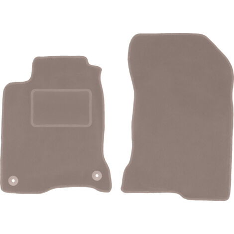 Alfombrillas delanteras beige para Renault Laguna III Coupé (2007-2015)
