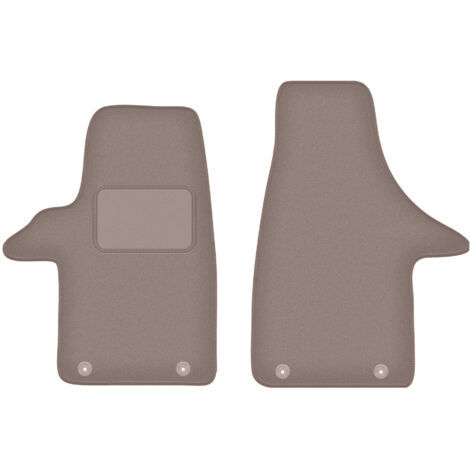 Alfombrillas delanteras beige para: Volkswagen Transporter T6 furgoneta (2015-)