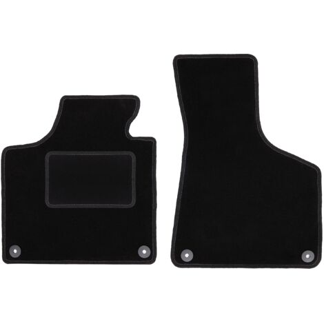 Alfombrillas delanteras negras para Audi A3 8P hatchback, sportback, cabrio (2003-2011)
