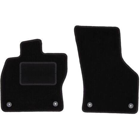 Alfombrillas delanteras negras para: Audi A3 8V hatchback 5 puertas, cabrio (2012-)