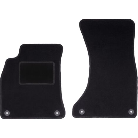 Alfombrillas delanteras negras para Audi A4 B8 sedán, station wagon, avant, allroad (2007-2015)