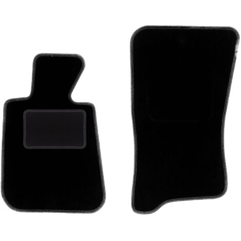 Alfombrillas delanteras negras para: BMW 3 E30 Cabrio (1986-1993)