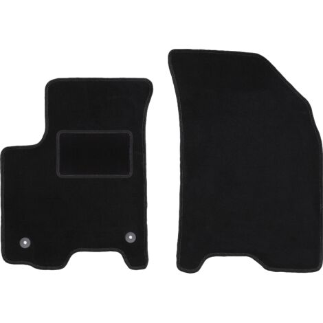 Alfombrillas delanteras negras para Chevrolet Aveo I T200 / T250 hatchback, sedán (2002-2011)