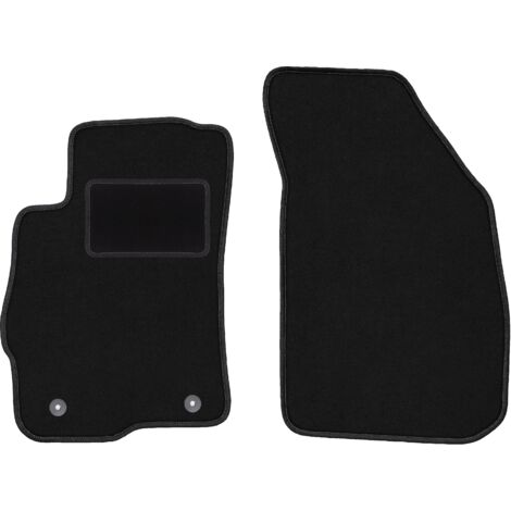 Alfombrillas delanteras negras para: Chevrolet Aveo II T300 hatchback, sedan (2011-)