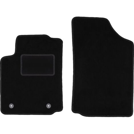 Alfombrillas delanteras negras para: Citroën C2 hatchback (2003-2009)