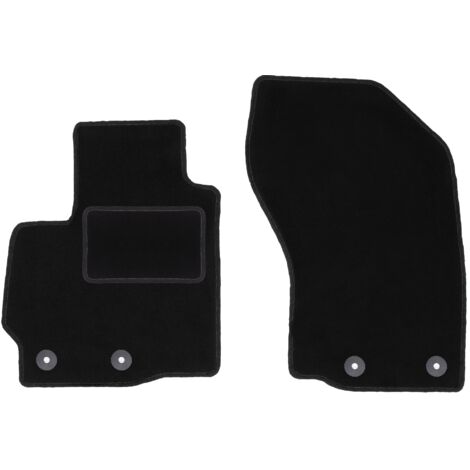 Alfombrillas delanteras negras para: Citroën C4 Aircross crossover (2012-2017)