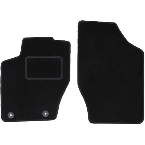 Alfombrillas delanteras negras para Citroën C4 II hatchback, familiar (2010-2018)