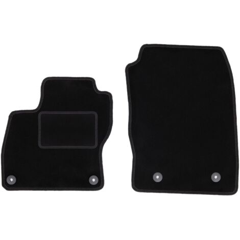 Alfombrillas delanteras negras para Ford Focus MK3 FL sedán, familiar, hatchback (2017-2020)