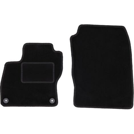Alfombrillas delanteras negras para Ford Focus MK3 hatchback, sedán, familiar (2010-2018)