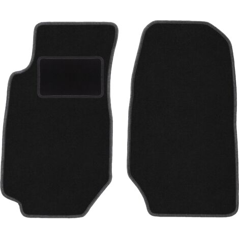 Alfombrillas delanteras negras para Ford Granada sedán (1972-1985)