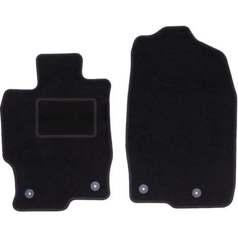 Alfombrillas delanteras negras para Mazda 6 II GH sedán, station wagon, liftback, hatchback (2007-2012)