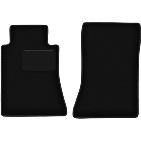 Alfombrillas delanteras negras para: Mercedes E W124 coupé (1984-1997)