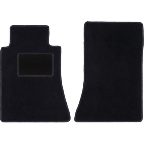 Alfombrillas delanteras negras para: Mercedes E W124 sedán, familiar (1984-1997)