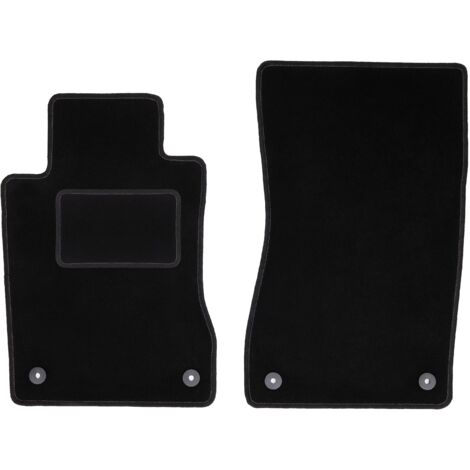 Alfombrillas delanteras negras para: Mercedes E W211 sedán, familiar (2002-2009)