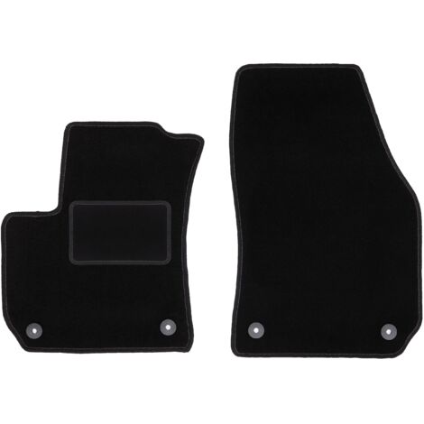 Alfombrillas delanteras negras para Opel Zafira B monovolumen (2005-2014)