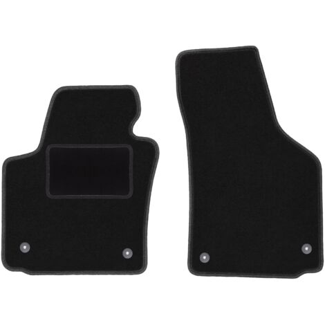 Alfombrillas delanteras negras para: Seat León II hatchback (2005-2012)