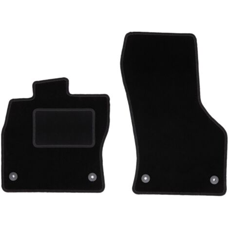Alfombrillas delanteras negras para Skoda Octavia III liftback, sedan, variante, station wagon (2012-2020)