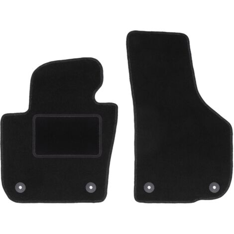 Alfombrillas delanteras negras para Skoda Superb II sedán, station wagon (2008-2015)