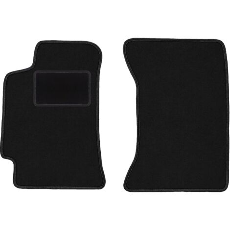 Alfombrillas delanteras negras para: Subaru Impreza GC (sin salidas de aire traseras) familiar, sedán (1993-2001)