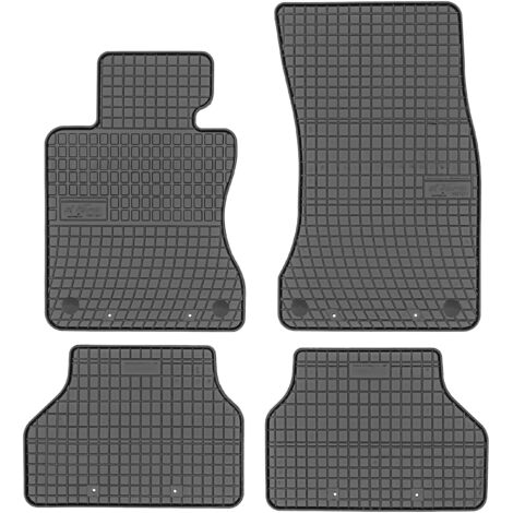 Alfombrillas FROGUM ET0663 - BMW Serie 5 E60/E61 2003-2010, llantas de aleación MS+BMW, velcro delantero - INSTALACIÓN