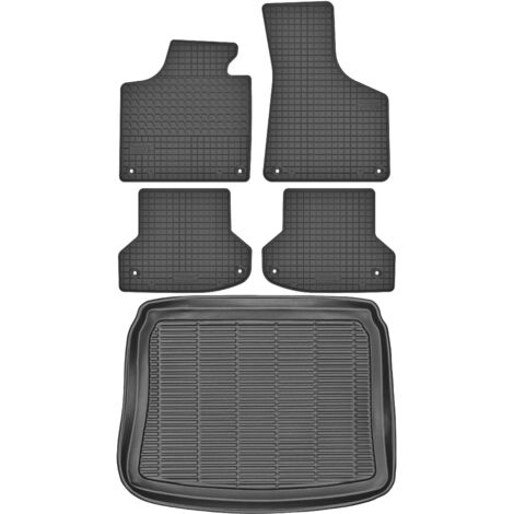 Alfombrillas maletero MAX-MAT 910103 + MOTOHOBBY 141106 - Audi A3 II 8P Sportback de 2003-2013, AV zona pies delantero y trasero - Instaladas