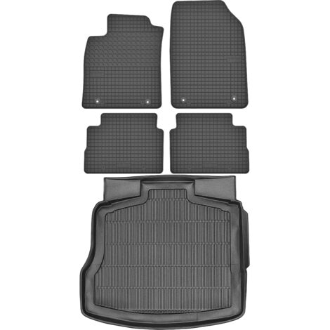 Alfombrillas maletero MAX-MAT 911519 + MOTOHOBBY 150305 - Opel Vectra C Hatchback / Sedan de 2002 a 2008, OP zona de pies delantera - Instaladas