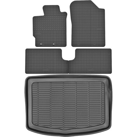 Alfombrillas maletero MAX-MAT 912109 + MOTOHOBBY 170905 - Toyota Yaris III Hatchback de 2012-2019, zona de pies, asiento conductor TL - Instaladas