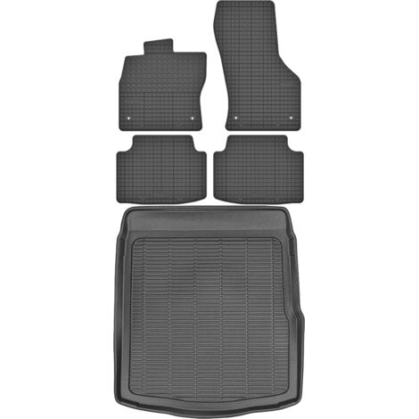 Alfombrillas maletero MAX-MAT 912312 + MOTOHOBBY 160303 - Volkswagen Passat B8 Sedán desde 2014, zona de pies delantera AV2 - Instaladas
