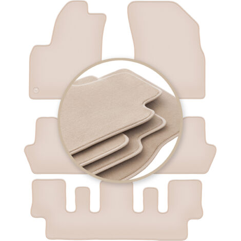 Alfombrillas PREMIUM beige para: Citroën C4 Grand Picasso 7 plazas 2006-2013