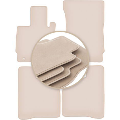 Alfombrillas PREMIUM beige para: Mercedes W221 Clase S Sedán largo 2005-2013