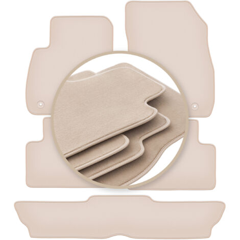 Alfombrillas PREMIUM beige para: Opel Zafira C 7 plazas 2012-2019