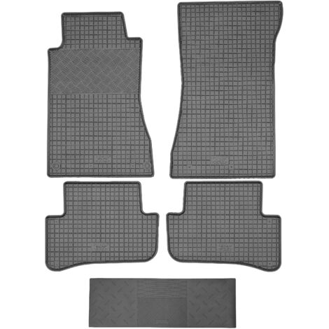 Alfombrillas RIGUM 902877 + Funda 900101 - Mercedes Clase C W203 Sedán / Kombi / Coupé de 2000 a 2007, espacio para los pies del conductor (MS) - INSTALACIÓN
