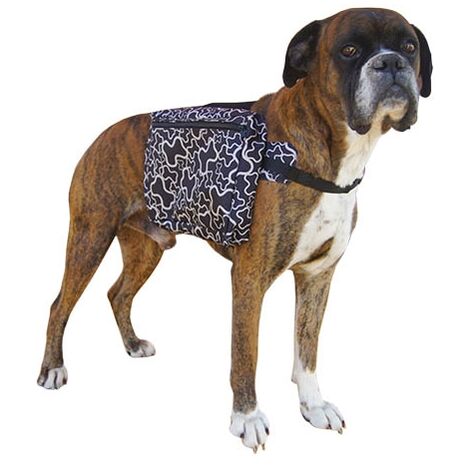 Alforja negra estampada ALFORJA MOCHILA GRANDE