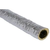 Algaine isolée 6 m - Épaisseur 25mm - Diamètre 125 mm Aldes 11091621 - Gris