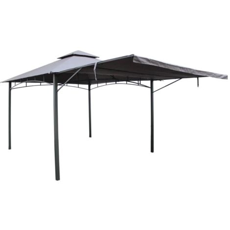 Algarve Extending - Polyster - H290 x W330 x L330 cm - Grey